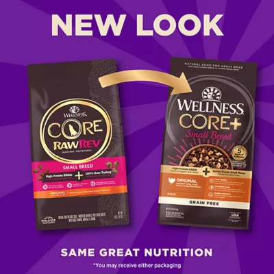 Product Wellness® CORE+ Small Breed Adult Dry Dog Food - Grain Free, Freeze Dried, Turkey