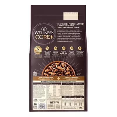 Product Wellness® CORE+ Freeze-Dried Pieces Adult Dry Dog Food - Grain Free, Wild Game