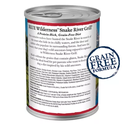 Product Blue Buffalo® Wilderness™ Snake River Grill Adult Wet Dog Food - Grain Free, 12.5 oz