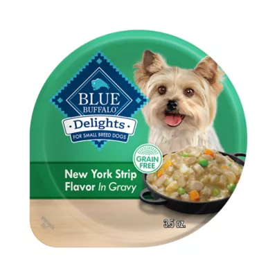 Product Blue Buffalo® Delights Small Breed Adult Wet Dog Food - New York Strip in Gravy, 3.5 oz
