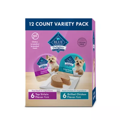 Product Blue Buffalo Delights Small Breed Variety Pack Adult Wet Dog Food - Top Sirloin & Grilled Chicken