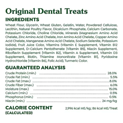 Product Greenies™ Adult Regular Dog Dental Treats - Natural, Oral Health, Original
