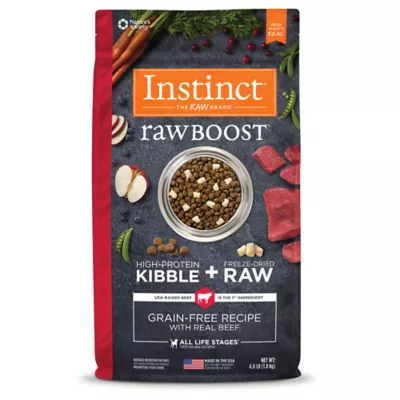 Product Instinct® Raw Boost Kibble + Freeze-Dried Raw All Life Stages Dry Dog Food  - Raw, Grain Free, Beef