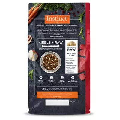 Product Instinct® Raw Boost Kibble + Freeze-Dried Raw All Life Stages Dry Dog Food  - Raw, Grain Free, Beef