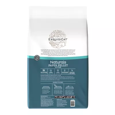 Product ExquisiCat Litter Multi-Cat Paper Pellet Cat Litter - Scented, Low Dust, Low Tracking, Natural