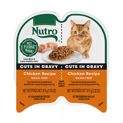 Product Nutro Perfect Portions Cuts in Gravy Adult Wet Cat Food - Non-GMO, Grain Free, 2.64 oz