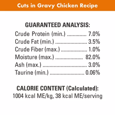 Product Nutro Perfect Portions Cuts in Gravy Adult Wet Cat Food - Non-GMO, Grain Free, 2.64 oz