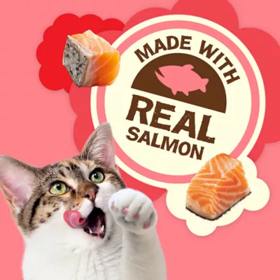 Product Purina® Friskies® Party Mix Natural Yums Adult Cat Treats - Salmon, Natural, No Artificial Colors