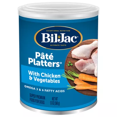 Product Bil-Jac® Pate Platters Adult Wet Dog Food - Grain Free, Chicken & Vegetables, 13 oz
