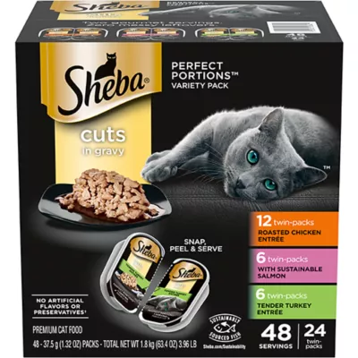 Product Sheba® Perfect Portions Adult Wet Cat Food - Cuts in Gravy, Variety Pack, 24 CT, 63.4 OZ
