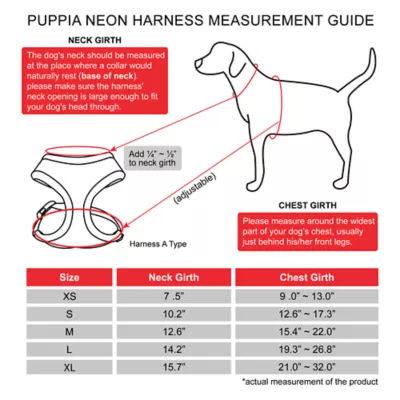 Product Puppia® Neon Soft Over-the-Head Dog Harness