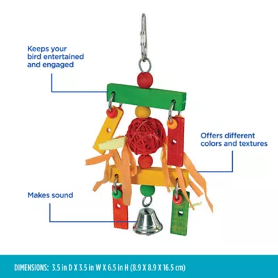 Product All Living Things® Wooden Wind Chime Bird Toy