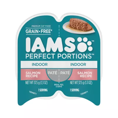 Product Iams Perfect Portions Adult Indoor Cat Wet Food Grain Free Salmon Paté