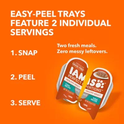 Product Iams Perfect Portions Healthy Adult Wet Cat Food Grain Free Tuna Paté