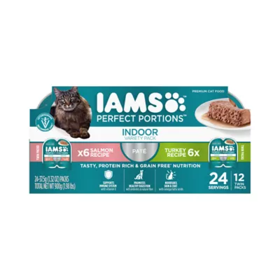 Product IAMS™ Perfect Portions Indoor Adult Wet Cat Food - Pate, Variety Pack, 12 CT, 31.7 OZ