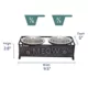 Product Whisker City® "Meow" Double Diner Cat Bowl, 0.5-cup