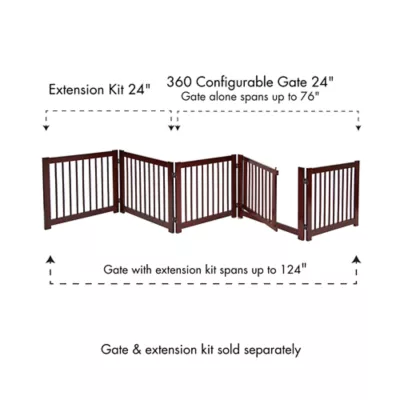 Product Primetime Petz 360 Configurable 2-Panel Extension Pet Gate