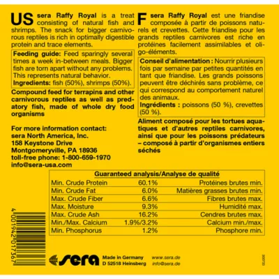 Product Sera® Raffy Royal Granulated Reptile Food