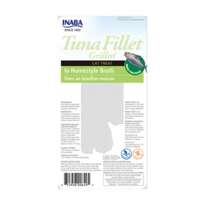 Product Inaba Ciao Grilled Fillets Cat Treat - Tuna in Homestyle Broth