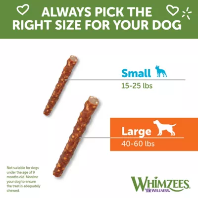 Product WHIMZEES Veggie Sausage Dog Dental Treat - Natural, 1 Count