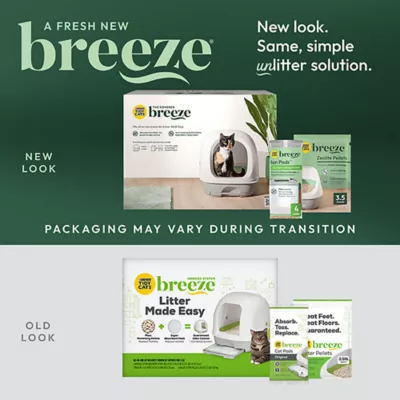 Product Purina Tidy Cats Breeze Hooded Cat Litter Box System Starter Kit - Litter Box, Pellets & Pads