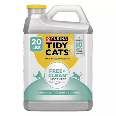 Product Purina® Tidy Cats® Free & Clean Natural Clumping Multi-Cat Clay Cat Litter - Unscented, Low Dust