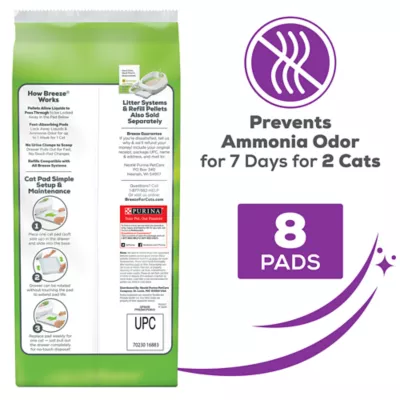 Product Purina® Tidy Cats Breeze Cat Litter Box Multi Cat Pads Refill Pack - Extra Strength, 8 Count