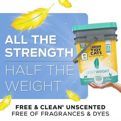 Product Purina® Tidy Cats® Lightweight Free & Clean Natural Multi Cat Clumping Clay Cat Litter - Unscented