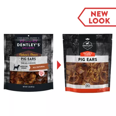 Product Dentley's® Nature's Chews Small Pig Ear Dog Chew - 1 lb