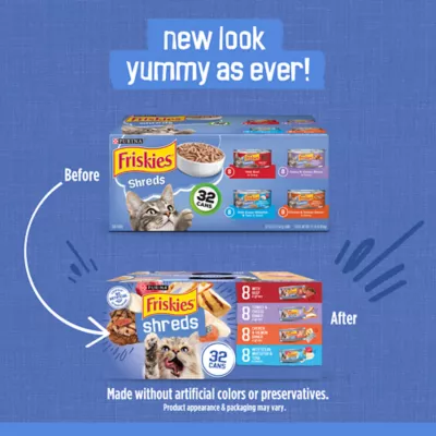 Product Friskies® Shreds Adult Cat Wet Food - Variety Pack, 5.5 Oz