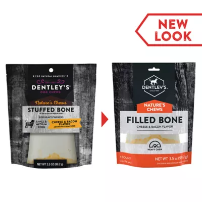 Product Dentley's® Medium Filled Femur Bone Dog Chew - Cheese & Bacon