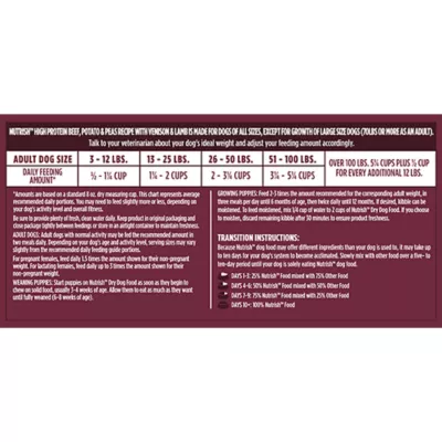 Product Rachael Ray Nutrish High Protein All Life Stages Dry Dog Food - Beef, Venision & Lamb