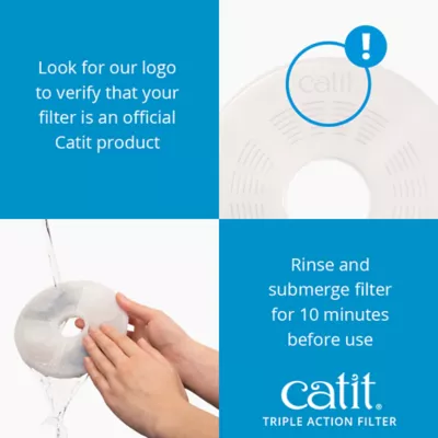 Product Catit® Flower Cat Triple Action Drinking Fountain Filters - 2 Pack
