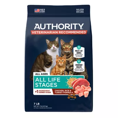 Product Authority® Everyday Health All Life Stages Dry Cat Food - Chicken, Rice & Turkey, With-Grain