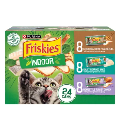 Product Friskies® Indoor Adult Cat Wet Food - Variety Pack, 24 CT, 132 OZ