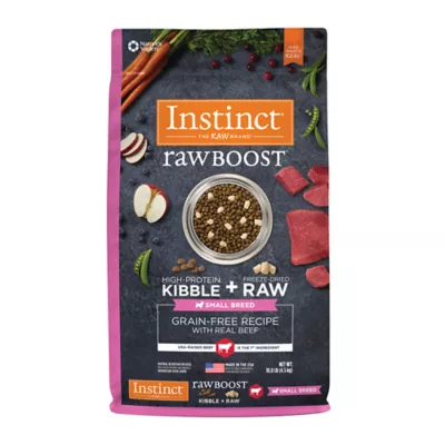 Product Instinct® Raw Boost Kibble + Freeze-Dried Raw Small Breed All Life Stage Dry Dog Food - Beef