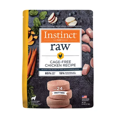 Product Instinct® Raw Patties Adult Frozen Dog Food - Raw, Grain Free