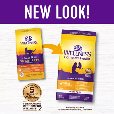 Product Wellness® Complete Health Indoor Adult Cat Food - Natural, Grain Free, Chicken & Chicken Meal