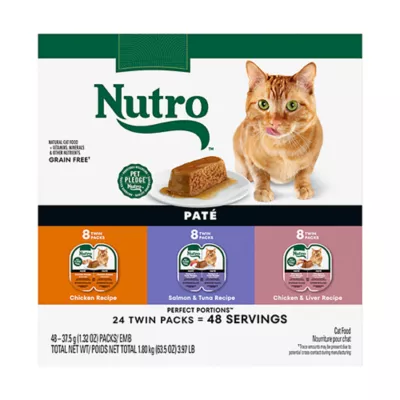 Product Nutro Perfect Portions Wet Chunks Adult Wet Cat Food - Non-GMO, Grain Free, Variety Pack, 24 Count