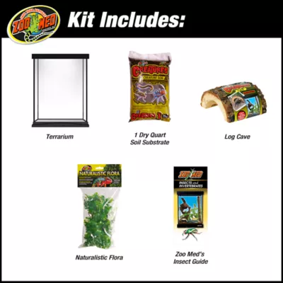 Product Zoo Med Creatures Creature Den Low Profile Reptile Terrarium