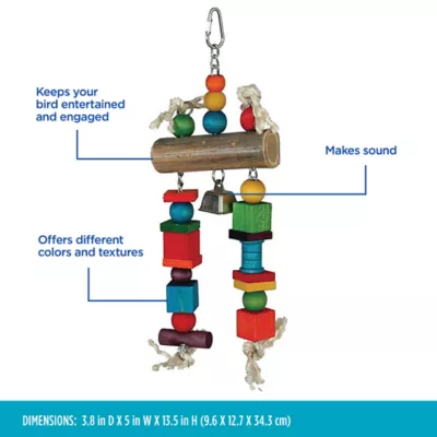 Product All Living Things® Bamboo Log Bird Toy