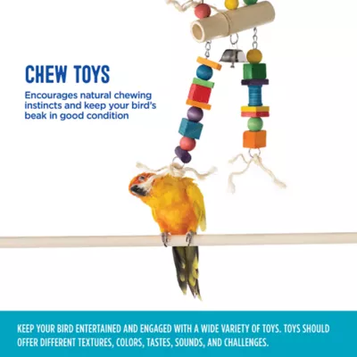 Product All Living Things® Bamboo Log Bird Toy