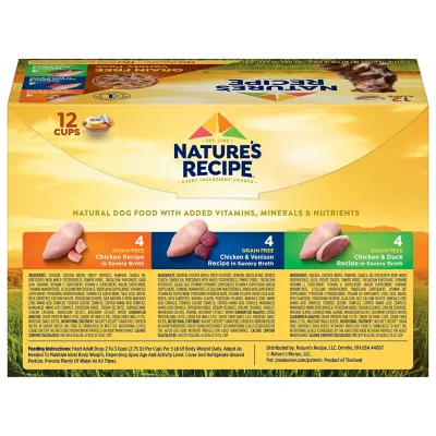 Product Nature's Recipe Adult Wet Dog Food - Chicken, Venison, Duck