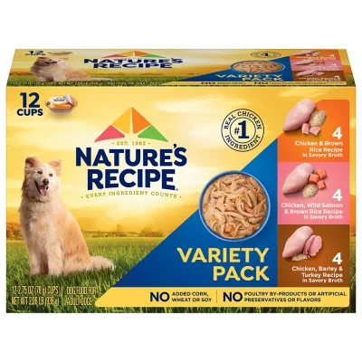 Product Nature's Recipe Adult Wet Dog Food - Chicken, Salmon, Turkey
