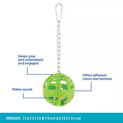 Product All Living Things® Holi Ball Bird Toy (COLOR VARIES)