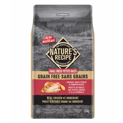 Nature's Recipe Small Breed Grain Free Adult Dog Food Chicken