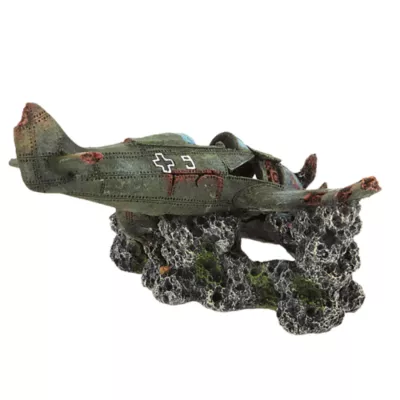 Product Top Fin® Sunken Plane Aquarium Ornament