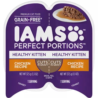 Product Iams® Perfect Portions Healthy Kitten Wet Cat Food - Grain Free, Chicken, Cuts In Gravy