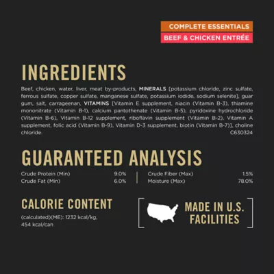 Product Purina Pro Plan Complete Essentials Adult Wet Dog Food - Grain Free, Beef & Chicken, 13 oz