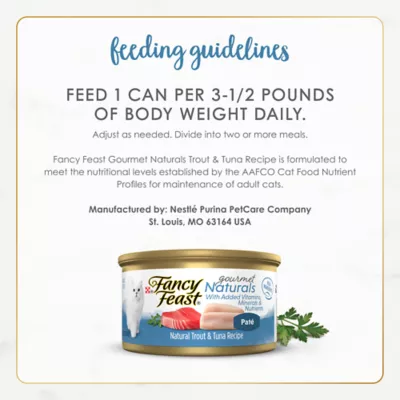Fancy Feast® Gourmet Naturals Adult Cat Wet Food OZ